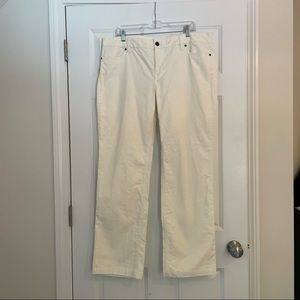 J. Crew NWOT cream corduroy pants size 35R. Never worn.